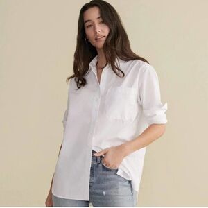 Jenni Kayne white button down boyfriend shirt